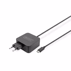 Digitus Chargeur pour ordinateur portable USB-C, 65W, Intérieure, Secteur, 20 V, 1,2 m, Noir