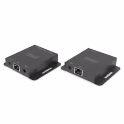 Digitus Kit d'extension HDMI 4K, 70 m, 3840 x 2160 pixels, Émetteur et récepteur AV, 70 m, Avec fil, Noir, HDCP