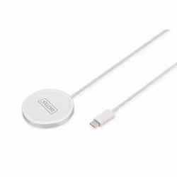 Digitus Chargeur sans fil, magnétique, 15W, Intérieure, USB, Recharge sans fil, 1 m, Blanc