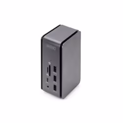 Digitus Station d'accueil USB4 8K, USB Type-C™, Avec fil, USB 3.2 Gen 1 (3.1 Gen 1) Type-C, 100 W, Noir, Gris, MMC, MicroSD ( ...