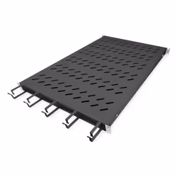 Digitus Tablette avec passage de câbles, Étagère, Noir, Acier, 120 kg, 1U, Turquie