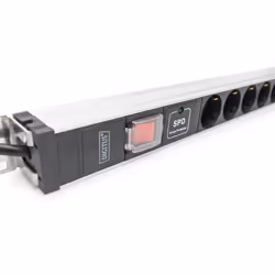 Digitus Bloc multiprise avec profilé en aluminium avec interrupteur et protection contre les surtensions, 12 prises à contact de protection, câble d'a - Vue supplémentaire 4