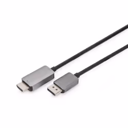 Digitus Câble adaptateur DisplayPort 8K, DP vers HDMI type A, 1 m, DisplayPort, HDMI, Mâle, Mâle, Droit