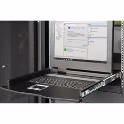 Digitus Console KVM LCD HD 17", 8 ports Cat 5, clavier allemand