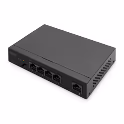 Digitus Commutateur Gigabit Ethernet PoE, 4 ports PoE + 1 port uplink, Budget PoE de 60 W, Non-géré, Gigabit Ethernet (10/100 ...