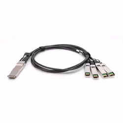 Digitus Câble DAC (Direct Attach Copper), 1x QSFP+ 40G vers 4x SFP+, 2 m