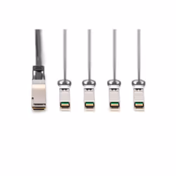 Digitus Câble DAC (Direct Attach Copper), 1x QSFP+ 40G vers 4x SFP+, 2 m