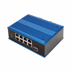 Digitus Commutateur réseau Fast Ethernet 8 ports, industriel, non administrable, 1 liaison montante SFP, Non-géré, Fast Ether ...