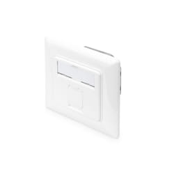Digitus Prise réseau CAT 6A Classe Ea, de conception compatible, blindée, montage encastré