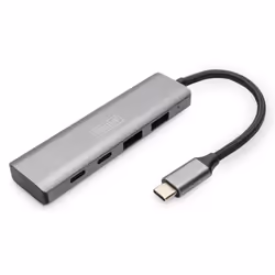 Digitus Hub 4 ports USB-C, 2x USB A + 2x USB-C, USB 3.2 Gen 1 (3.1 Gen 1) Type-C, USB 3.2 Gen 1 (3.1 Gen 1) Type-A, USB 3.2 G ...