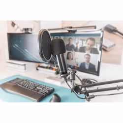 Digitus Microphone à condensateur USB, professionnel