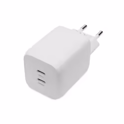 Digitus Chargeur USB-C, 2 ports, 65 W GaN, Intérieure, Secteur, 20 V, Blanc