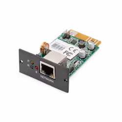 Digitus Carte SNMP & WEB pour ® ASI OnLine, Carte de gestion de réseau, Noir, Activité, Liaison, Énergie, Statut, RS-232, Fas ...