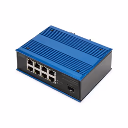 Digitus Commutateur réseau Gigabit Ethernet 8 ports, industriel, non administrable, 1 liaison montante SFP, Non-géré, Gigabit ...
