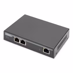 Digitus 2 Port Gigabit 4PPoE Extender, 802.3at, 60 W, Gigabit Ethernet, 10,100,1000 Mbit/s, IEEE 802.3af, IEEE 802.3at, Compl ...