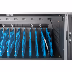 Digitus Armoire de charge mobile pour ordinateurs portables / tablettes jusqu’à 15,6 pouces, synchronisation des données, UV-C