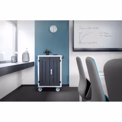 Digitus Armoire de charge mobile pour ordinateurs portables / tablettes jusqu’à 15,6 pouces, synchronisation des données, UV-C