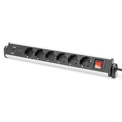 Digitus Multiprise Office 6 prises avec 3 ports USB