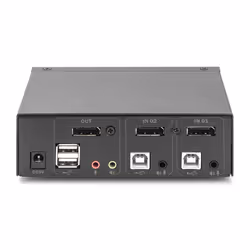 Digitus Commutateur KVM, 2x1 (DP, DP Out, USB)