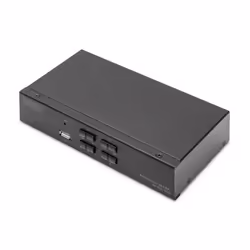Digitus Commutateur KVM, 4x1 (DP, DP Out, USB), 3840 x 2160 pixels, 4K Ultra HD, Noir