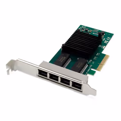 Digitus Carte réseau 4 ports Gigabit Ethernet, RJ45, PCI Express, Intel I350, Interne, Avec fil, PCI Express, Ethernet, 5000 ...