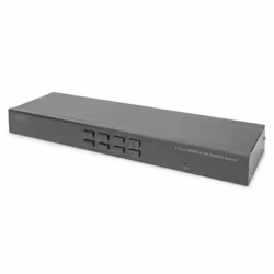 Digitus Commutateur KVM Desktop 8 ports HDMI Single View, 3840 x 2160 pixels, 4K Ultra HD, Grille de montage, Noir
