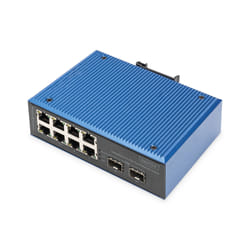 Digitus Commutateur industriel Fast Ethernet 8+2 ports