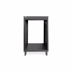 Digitus Rack universel pour équipement 19 pouces avec roulettes, 16U, Rack autonome, 16U, 136 kg, Roues castor, 16,1 kg, Noir