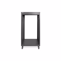 Digitus Rack universel pour équipement 19 pouces avec roulettes, 21U, Rack autonome, 21U, 136 kg, Roues castor, 17,2 kg, Noir