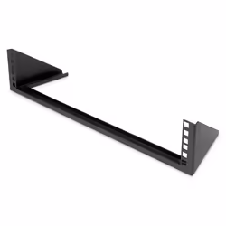 Digitus Support mural pour équipement 19 pouces, 2U, Montage au mur, 2U, Noir, Acier, 504 mm, 151 mm