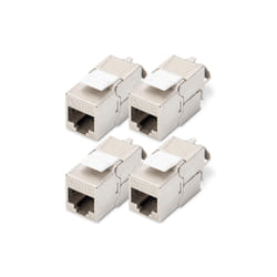 Digitus CAT 6A, module Keystone, blindé, installation sans outil - 4 pièces