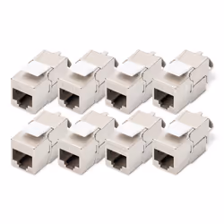 Digitus CAT 6A, module Keystone, blindé, installation sans outil - 8 pièces