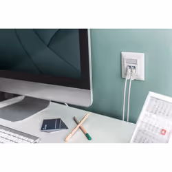 Digitus Module Keystone CAT 6A, blindé avec gestionnaire de câbles intelligent - 2 pièces