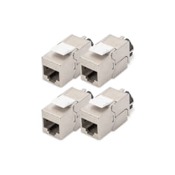 Digitus Module Keystone CAT 6A, blindé avec gestionnaire de câbles intelligent - 4 píèces