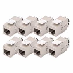 Digitus Module Keystone CAT 6A, blindé avec gestionnaire de câbles intelligent - 8 pièces