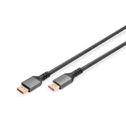 Digitus Câble de raccordement DisplayPort 16K version 2.1, 1m, 80G, noir