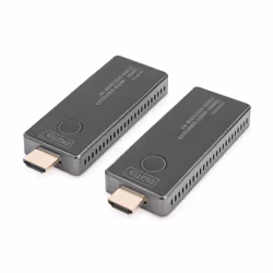 Digitus Extenseur vidéo sans fil 4K, 30 m (HDMI – HDMI), 3840 x 2160 pixels, Émetteur et récepteur AV, 30 m, Avec fil &amp;sa ...