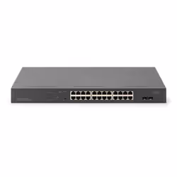 Digitus Commutateur réseau Gigabit 24 ports, 19 pouces, Unmanaged, 2 ports SFP uplink