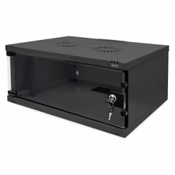 Digitus Boîtiers muraux SOHO, non montés - 540 x 400 mm (lxp), Rack monté sur le mur, 4U, 60 kg, Verrouillage des touches, 10 ...