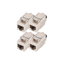 Digitus Module Keystone CAT 8.I, blindé, raccordement de montage sans outil - 4 pièces