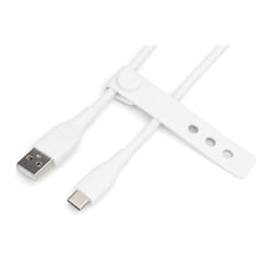 Digitus Câble de connexion USB-C en silicone, 0,5m, blanc