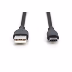 Digitus Câble de connexion USB-C en silicone, 1m, noir