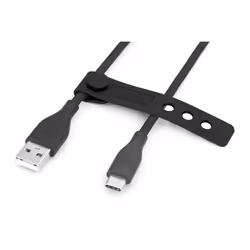 Digitus Câble de connexion USB-C en silicone, 1m, noir