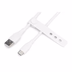 Digitus Câble de connexion USB-C en silicone, 1m, blanc - Vue supplémentaire 4