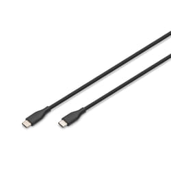 Digitus Câble de connexion USB-C en silicone, 0,5m, noir