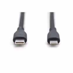 Digitus Câble de connexion Lightning en silicone, USB-C - Lightning, 2m, noir - Vue supplémentaire 4