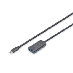 Digitus Câble d'extension actif USB 3.2 Gen1 5G, USB-C - USB-A, 5m