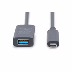 Digitus Câble d'extension actif USB 3.2 Gen2 10G, USB-C - USB-A, 5m - Vue supplémentaire 2