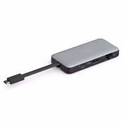 Digitus Station d'accueil de voyage USB-C, 7 ports, Avec fil, USB 3.2 Gen 2 (3.1 Gen 2) Type-C, 100 W, 1.4/2.2, 10,100,1000 M ...