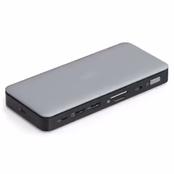 Digitus Station d'accueil USB-C, 11 ports, Avec fil, USB 3.2 Gen 2 (3.1 Gen 2) Type-C, 1.4/2.2, 10,100,1000 Mbit/s, Noir, Gri ...